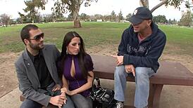 Hungry Kourtney Visits Voyeur's House for Intense Fucking and Facial