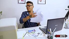 Young hung teen pov fucks boss in hardcore anal assfucking session.