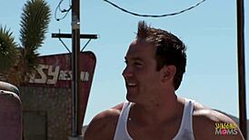 How Did Three Naughty Girls Seduce a Gas Station Worker for Group Fun?