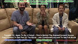 angel santana's 1st gyno exam caught on hidden cam, unbelievable!