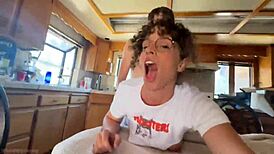 Stepmom’s Big Ass and Curly Hair in Taboo Hentai Action