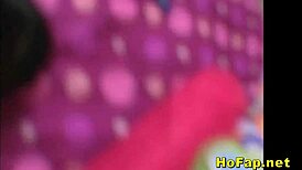 teen brunette plays with her pussy on cam 😏