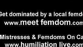 She says, 'It's time for your daily cum feeding, eat it all'