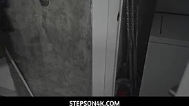 Stepson Helps with Chores, Gets Huge Cock Sucked by Milf Stepmom Quinn Waters