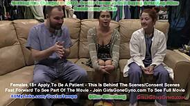 angel santana's 1st gyno exam caught on hidden cam, unbelievable!