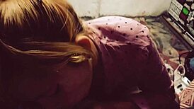 doña gives blowjobs with happy endings in lingerie, deepthroat and anal