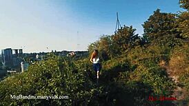 i fuck mia bandini's ass outdoors with cumshot