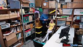 Crying Small Titted Russian Teen Thief Punish Fucked