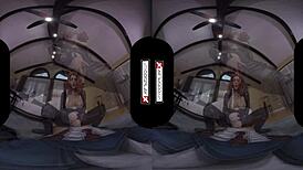 Vrcosplayx com black widow rides your big cock in cowgirl position