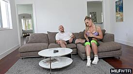 big tits bounce hard while she runs outdoors