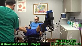 i can’t believe angel ramiraz, naked doc, jerks my restrained cock at cum clinic extraction 6. full film at guysgonegynocom!