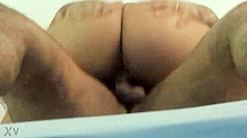 Amateur first fuck of 2024 enters pussy intensely.