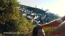 i fuck mia bandini's ass outdoors with cumshot