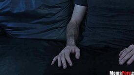 That caring stepson gets head from gorgeous blonde stepmommy