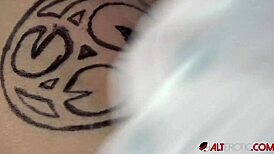 Big tit Mara Martinez gets inked and banged hard! 😍