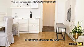 Hey, watch this lucky hunter seduce a cute Czech teen 18+ for cash!