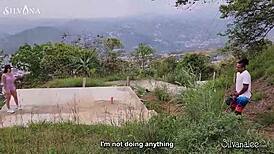 i spy on big ass fitness latina milf running and get so excited