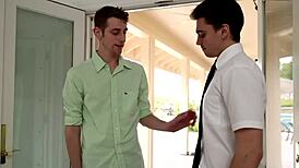 Two Twinks Fuck with Monster Cocks