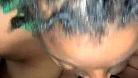 Intriguing bbw wife sucks dick sloppily before getting fucked