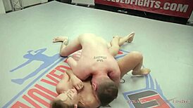 damn, chad diamond tries sneaky wrestling moves on cheyenne jewel for wild face sitting!