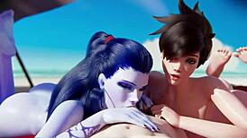 Yo, check this wild Overwatch hentai compilation right now!