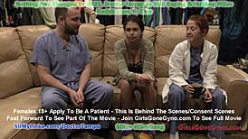 angel santana's 1st gyno exam caught on hidden cam, unbelievable!