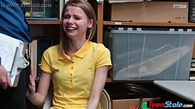 Crying Small Titted Russian Teen Thief Punish Fucked