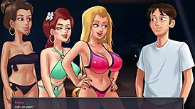 Watch my hot girlfriend ride with friends!