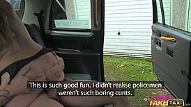 yo, check this dirty driver gargling a copper’s cum!