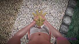 Hey, ever seen a cute maid in Fox Senko-san cosplay getting naughty?