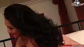 Skinny Latina Girl With Small Tits Wears Fishnet Stockings For Hard Fucking