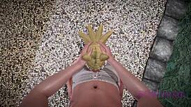 Hey, ever seen a cute maid in Fox Senko-san cosplay getting naughty?