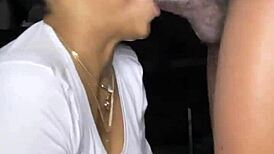 sexy milf gags on big black cock in pov deepthroat!