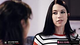 lesbian stepsisters share intimate bath moment