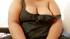 why does this hindi aunty flash her big tits?