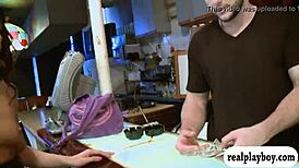 two pretty women get pounded on turns for some money