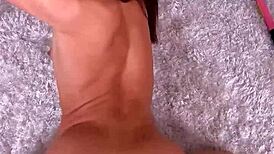 creepy pa caught me on phone, draining cum from that big cock?