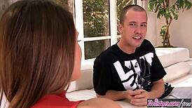 Wow, Twistys star Abby Cross gives perfect inspiration with wild handjobs and steamy blowjobs in this hot scene!