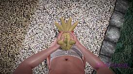 Hey, ever seen a cute maid in Fox Senko-san cosplay getting naughty?