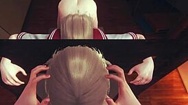 i love watching futa fuck teen femboy in college uniform 3d