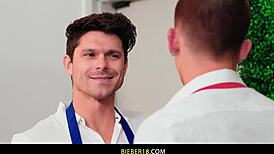 Steamy gay action with Devin Franco and Theo Brady