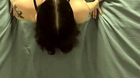 Ever seen sexy lingerie from above in a tattooed Australian POV?