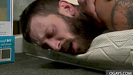 bearded gay couple dustin steele and matt muck engage in anal rimjob and assfucking