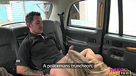 yo, check this dirty driver gargling a copper’s cum!