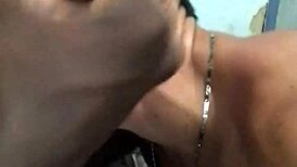 Amateur Gay Interracial Bareback Blowjob with Big Black Monster Cock