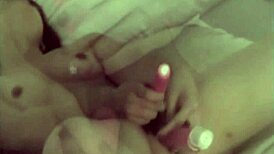 my japanese girlfriend masturbates her hairy pussy