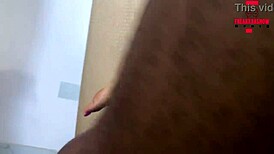 horny ebony babe squirts on big black cock