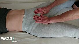 i groped her teen pussy through ripped yoga leggings