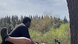 Sexy Chubby BBW Remi Getting BBC on Top of a Giant Rock, Loving Every Second 😘