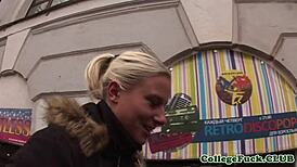 teens getting wild at a university group party with flashing